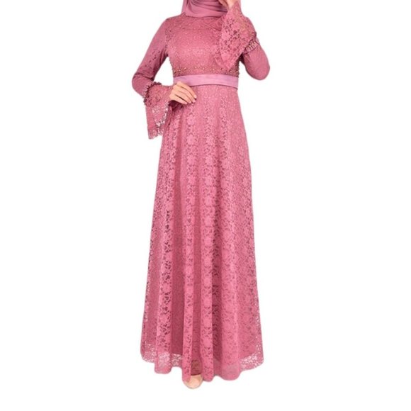 Ayse Melek Dresses & Skirts - Ayse Melek Dusty Rose - Modest Evening Dress Size 42